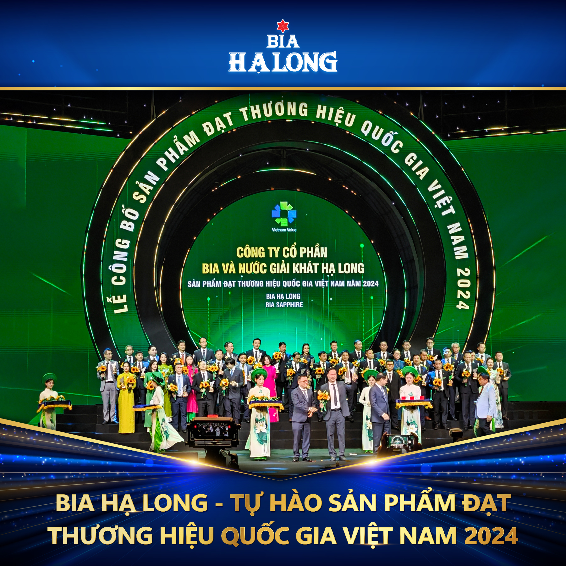 Bia Hạ Long được vinh danh tại Thương hiệu Quốc gia 2024